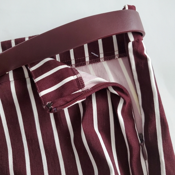 Forever 21 Plus Striped Belted Ankle Pants, 3X - Picture 5 of 8